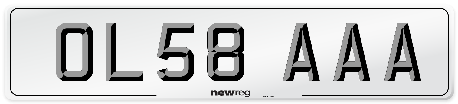 OL58 AAA Number Plate from New Reg